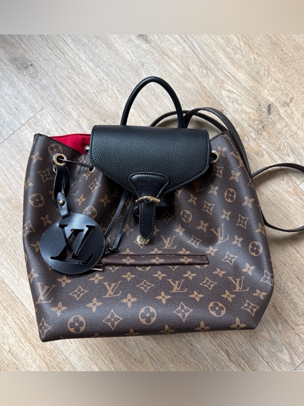 Design Inspired Brown Backpack